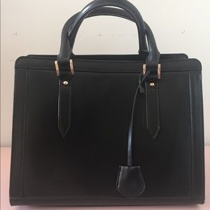 The Limited faux patent leather satchel